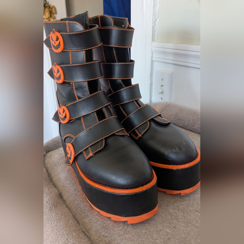 Halloween Wedge Boots